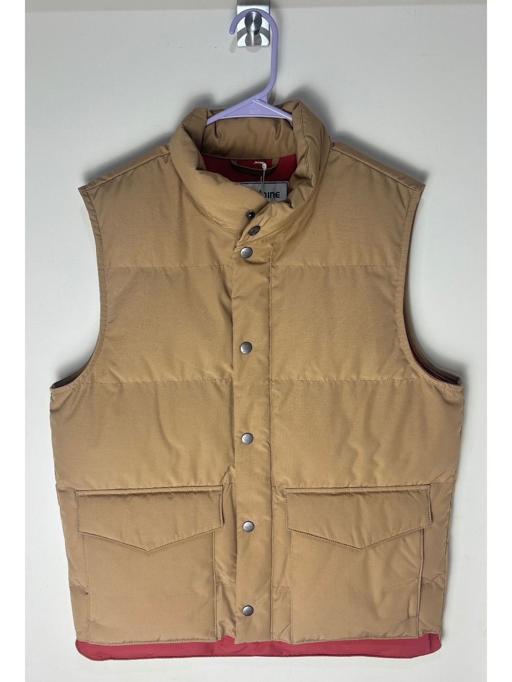 Alpine Design Men’s S 1962 Puffer Vest Sahara Sand Thermolite NWT ADM24505